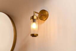 nkuku Akurdi Bathroom Single Wall Lamp - Lights - One Size - Clear