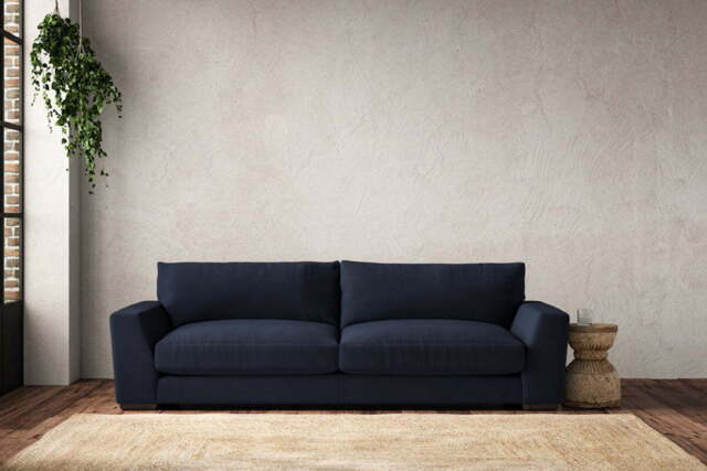 nkuku Guddu Sofa - Make To Order - Grand - Brera Linen Indigo