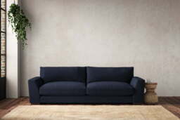 nkuku Guddu Sofa - Make To Order - Grand - Brera Linen Indigo
