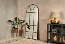 nkuku Imoma Iron Full Length Arch Mirror - Mirrors - One Size - Brass