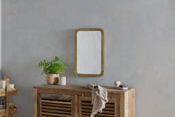 nkuku Ungura Rounded Mirror - Mirrors - Small - Antique Brass