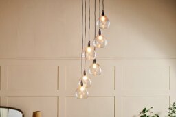 nkuku Ziva Statement Recycled Glass Cluster Pendant - Lights - One Size - Clear