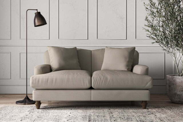 nkuku Deni Sofa - Make To Order - Small - Recycled Cotton Flax