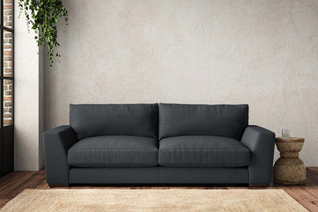 nkuku Guddu Sofa - Make To Order - Large - Recycled Cotton Thunder