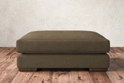 nkuku Guddu Dining Footstool - Make To Order - Grand - Brera Linen Indigo