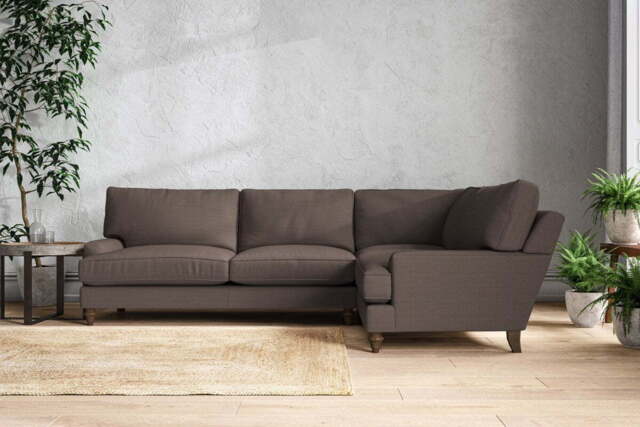 nkuku Marri Right Hand Corner Sofa - Make To Order - Grand - Recycled Cotton Mocha