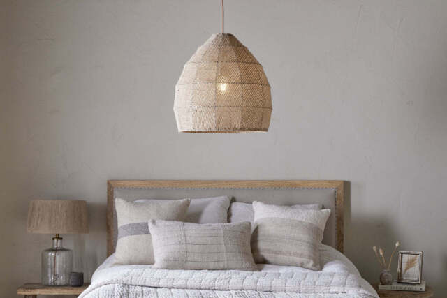 nkuku Jahari Woven Jute Pendant - Lights - One Size - Natural
