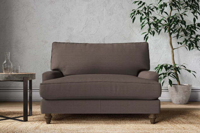 nkuku Marri Love Seat - Make To Order - One Size - Recycled Cotton Mocha