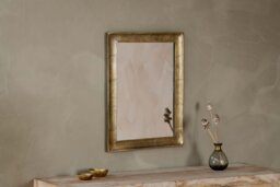 nkuku Yadur Rectangular Mirror - Mirrors - Small - Antique Brass