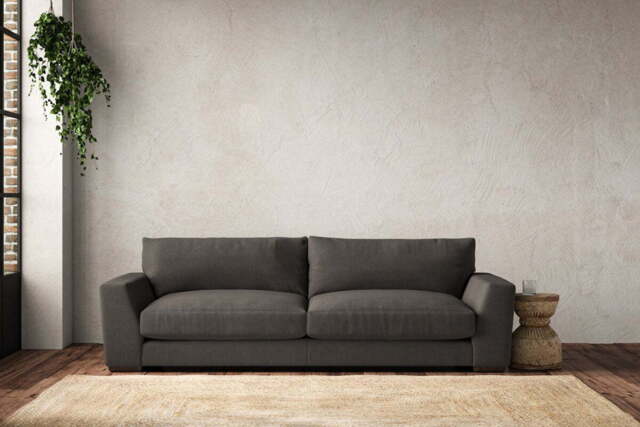 nkuku Guddu Sofa - Make To Order - Grand - Brera Linen Granite