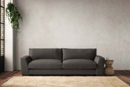 nkuku Guddu Sofa - Make To Order - Grand - Brera Linen Granite