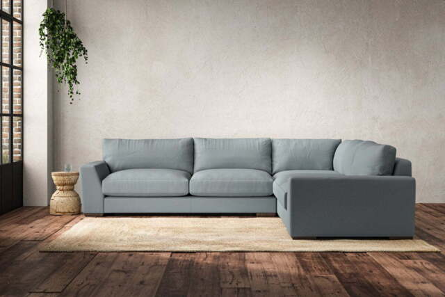 nkuku Guddu Right Hand Corner Sofa - Make To Order - Large - Recycled Cotton Horizon