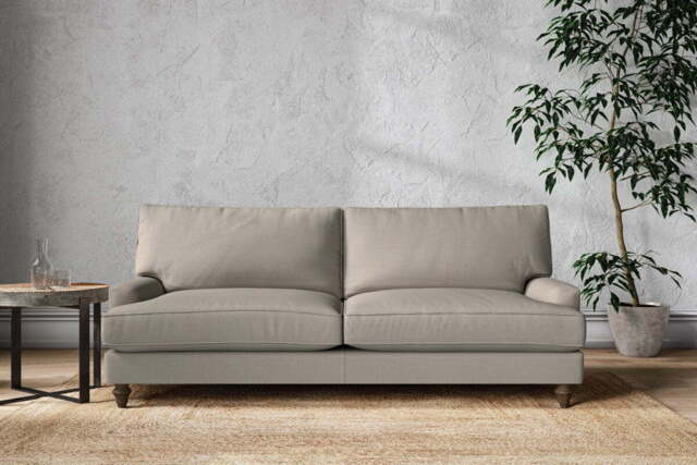 nkuku Marri Sofa - Make To Order - Grand - Recycled Cotton Flax