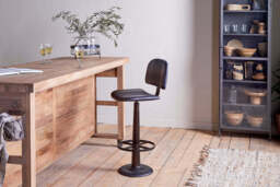 nkuku Narwana Bar Chair - Seating - One Size - Aged Black