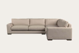 nkuku Guddu Large Right Hand Corner Sofa - Make To Order - Recycled Cotton Natural - No Colour