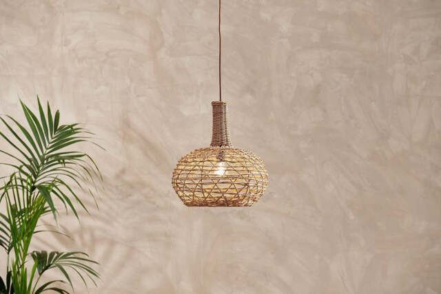 nkuku Beru Rattan Lampshade - Shades - Small - Natural Rattan