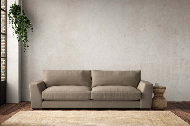 nkuku Guddu Sofa - Make To Order - Grand - Brera Linen Pebble
