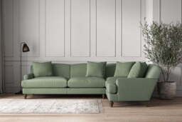 nkuku Deni Right Hand Corner Sofa - Make To Order - Grand - Brera Linen Jade