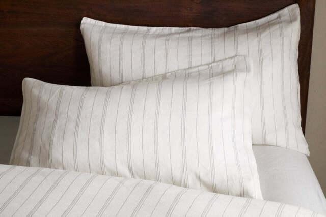 nkuku Anta Hemp & Cotton Housewife Pillowcases Set Of 2 - Textiles - Sage Green
