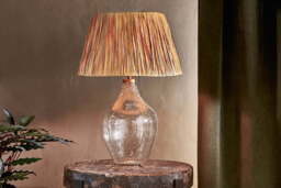 nkuku Damini Recycled Glass Table Lamp - Lamps - One Size - Clear