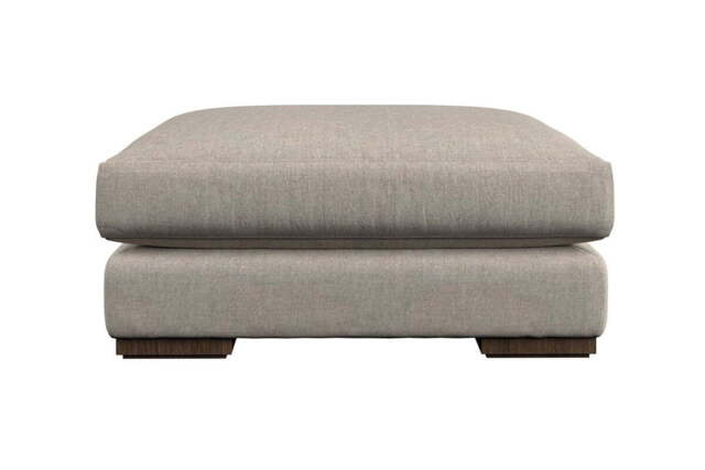 nkuku Guddu Dining Footstool - Make To Order - Large - Brera Linen Natural