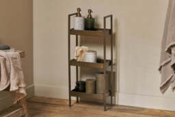 nkuku Mahi Bathroom Storage Caddy - Bathroom - One Size - Antique Brass