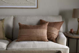 nkuku Eesha Jute Cushion Cover - Textiles - Rust - 60 x 40 cm
