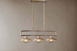 nkuku Chakai Mango Wood Pendant Lamp - Lights - One Size - Natural & Antique Brass