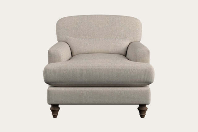 nkuku Deni Armchair - Make To Order - Brera Linen Natural - No Colour