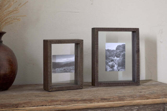 "nkuku Indu Standing Mango Wood Frame - Decorative Accessories - Dark Ash - ""6 x 8"""