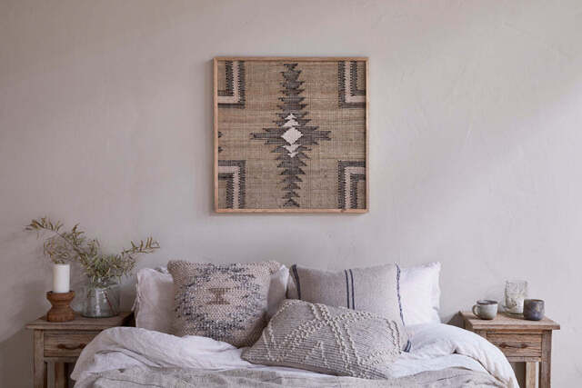 nkuku Katong Textured Wall Art - Decorative Accessories - One Size - Grey