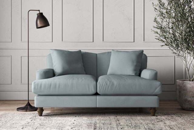 nkuku Deni Small Sofa - Make To Order - Recycled Cotton Horizon