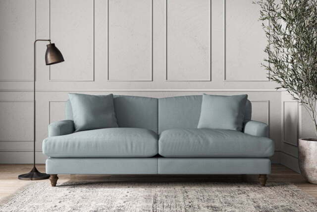 nkuku Deni Sofa - Make To Order - Large - Recycled Cotton Horizon