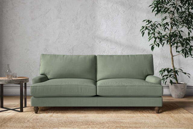 nkuku Marri Large Sofa - Make To Order - Brera Linen Jade - No Colour