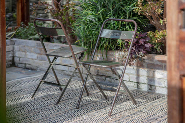 nkuku Ishan Reclaimed Folding Chair - Seating - One Size - Varies (Reclaimed)