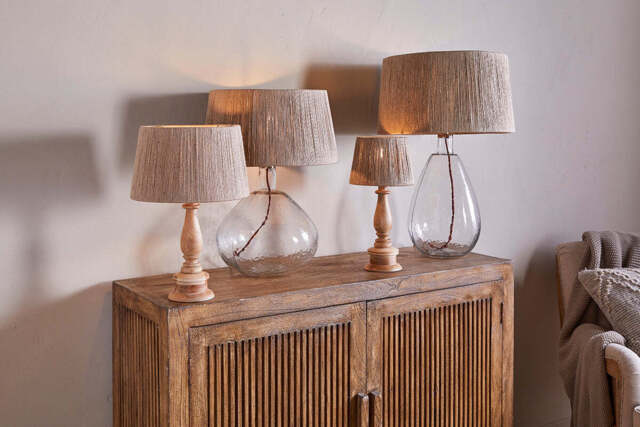nkuku Tiwa Woven Jute Lampshade - Shades - Medium - Natural