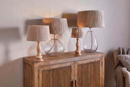 nkuku Tiwa Woven Jute Lampshade - Shades - Medium - Natural