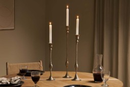 nkuku Chaipat Candlestick - Candles Holders & Lanterns - Small - Antique Brass