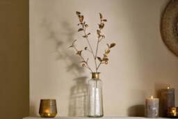 nkuku San Stem Foliage - Decorative Accessories - One Size - Antique Brass