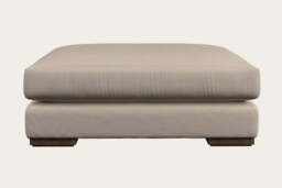 nkuku Guddu Dining Footstool - Make To Order - Grand - Recycled Cotton Natural