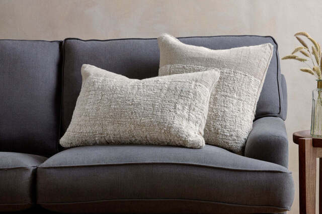 nkuku Puli Recycled Linen Cushion Cover - Textiles - Natural - 50 x 50 cm