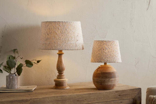 nkuku Sakiti Bouclé Lampshade - Shades - Small - Off White