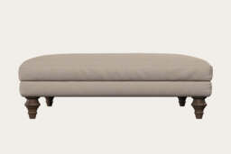 nkuku Marri Dining Footstool - Make To Order - Grand - Recycled Cotton Natural