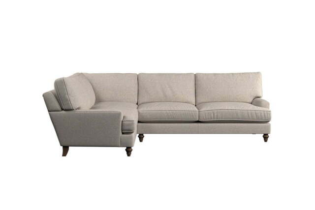 nkuku Marri Left Hand Corner Sofa - Make To Order - Grand - Brera Linen Natural