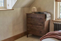 nkuku Anbu Acacia Chest Of Drawers - Bedroom Furniture - Washed Walnut - 220 x 240 cm