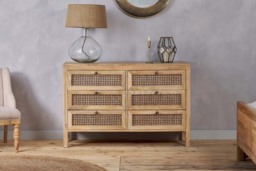 nkuku Kanz Mango Wood Chest Of Drawers - Bedroom Furniture - One Size - Natural