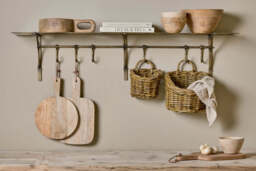 nkuku Basti Iron Storage Shelf - Storage Furniture - One Size - Antique Brass