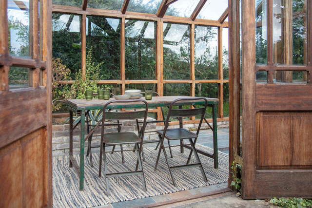 nkuku Ishan Reclaimed Folding Dining & Coffee Table - Tables - Reclaimed Wood/Iron - 77 x 152.5 x 76 cm