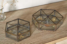 nkuku Sitara Jewellery Box - Gifting - Large - Antique Brass