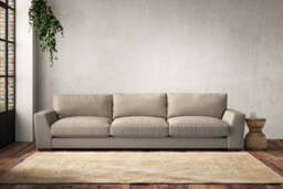 nkuku Guddu Sofa - Make To Order - Super Grand - Recycled Cotton Stone